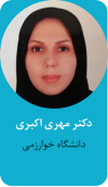 دکتر مهری اکبری دانشیار آب وهواشناسی- دانشگاه خوارزمی دکتر مهری اکبری دانشیار آب وهواشناسی- دانشگاه خوارزمی